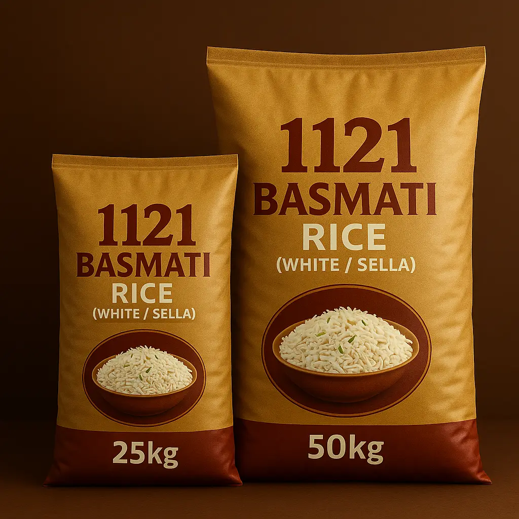 1121 Basmati rice – White and Sella